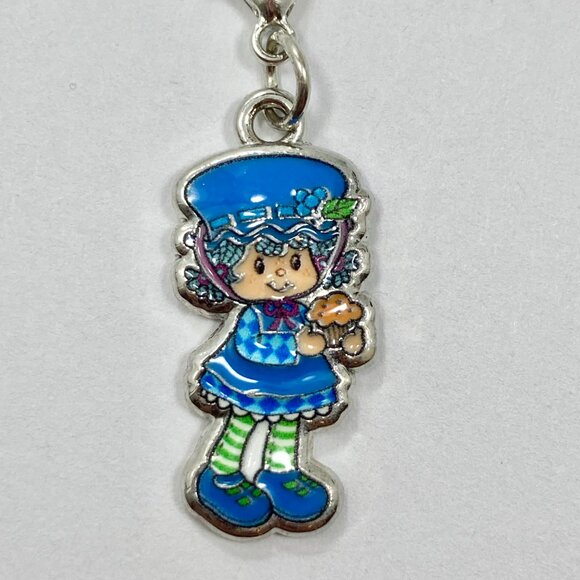 Vintage Strawberry Shortcake Blueberry Muffin Clip On Charm Zipper Pull Bag - Picture 4 of 8